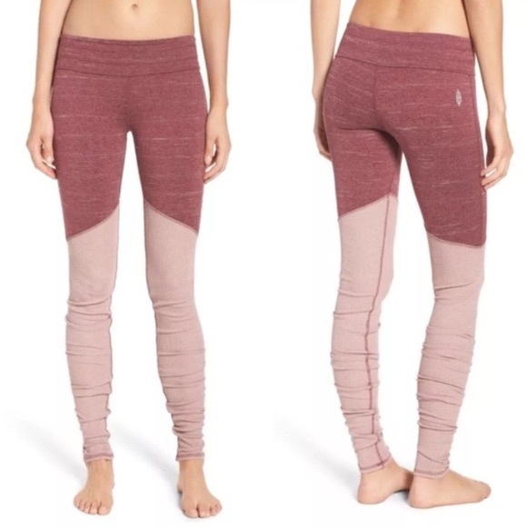 Free People Movement Evolution Leggings in Wine - Picture 3 of 9